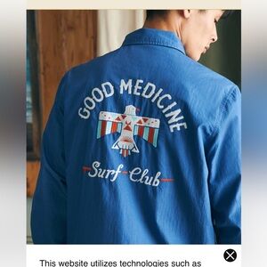 Faherty good medicine surf club Blue Jacket